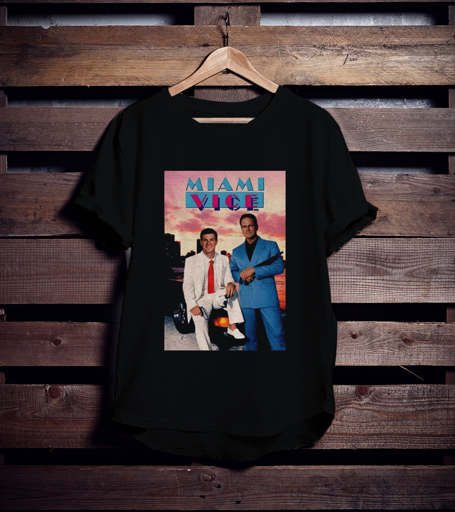 Miami Vice Indiana Hoosiers Football Fernando Mendoza Curt Cignetti T-Shirt
