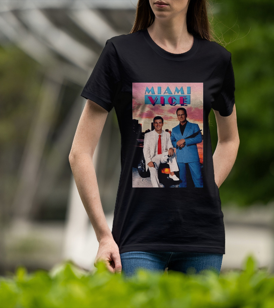 Miami Vice Indiana Hoosiers Football Fernando Mendoza Curt Cignetti T-Shirt
