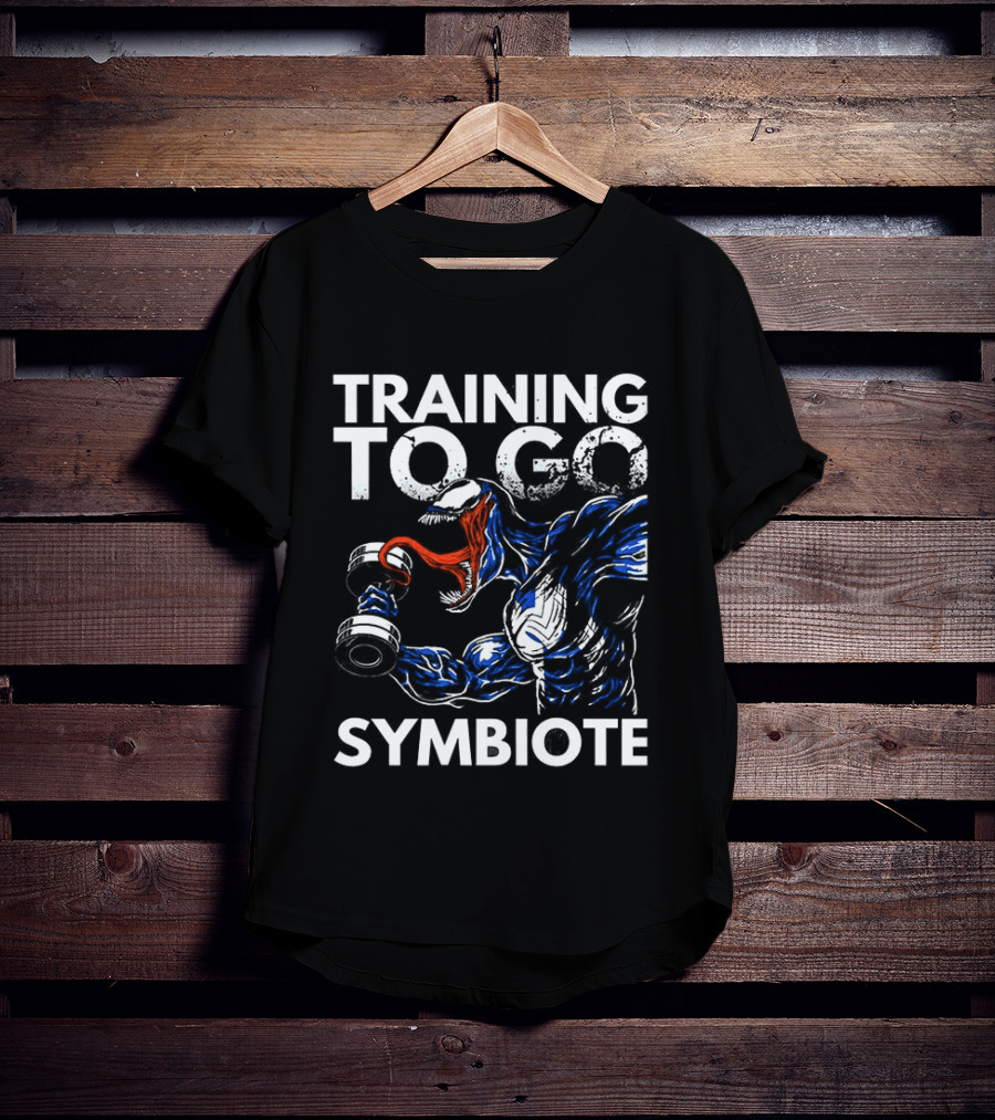 Venom Training To Go Symbiote Gym Comic Fitness Motivation T-Shirt