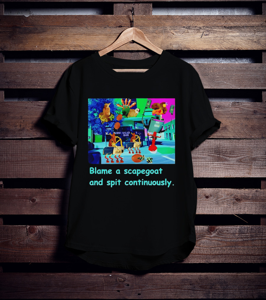 Blame A Scapegoat And Spit Continuously Surreal Animal Montage T-Shirt