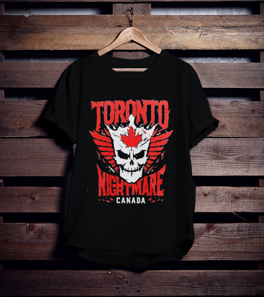 Cody Rhodes Toronto Nightmare Canada Maple Leaf Skull Wings T-Shirt