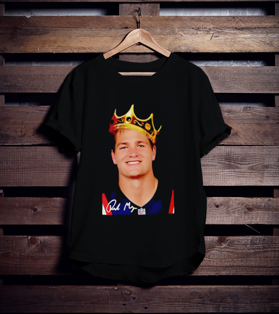 New England Patriots Drake Maye King Of The NFL Star Crown T-Shirt
