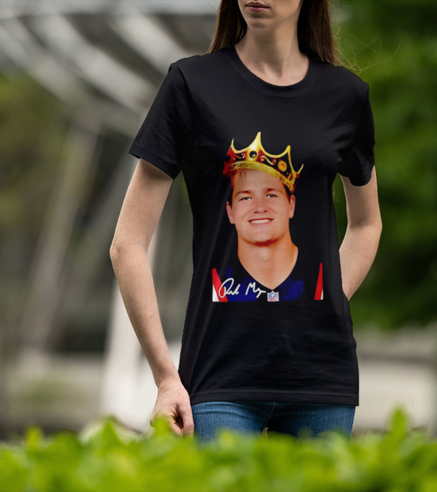 New England Patriots Drake Maye King Of The NFL Star Crown T-Shirt