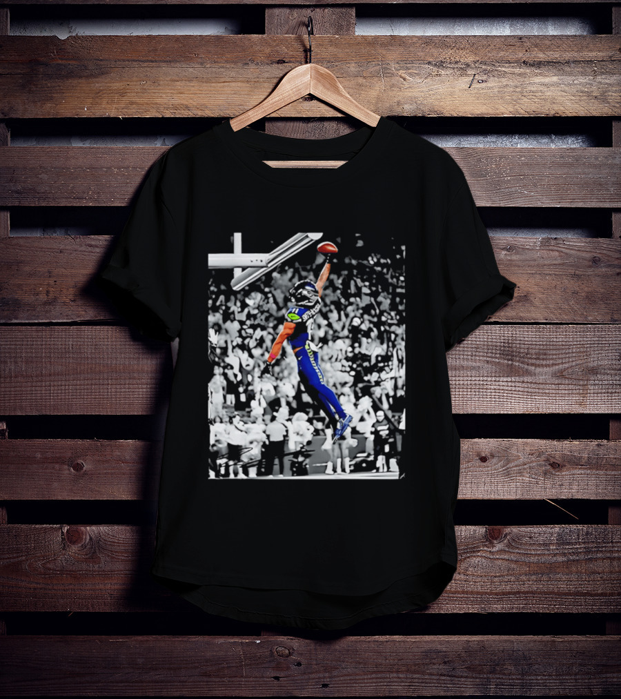 Jaxon Smith Njigba Seattle Seahawks Jumping Football Catch Legend T-Shirt