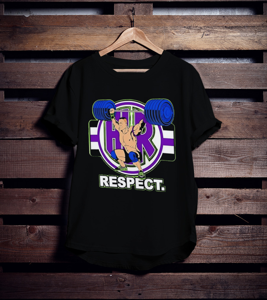 John Cena HR Respect Weightlifting Motivational T-Shirt