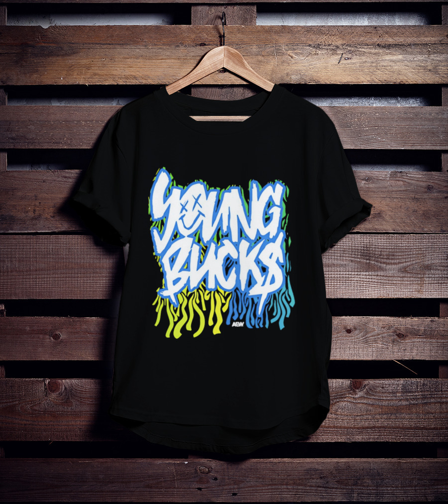 Young Bucks The Party's Back Neon Graffiti T-Shirt