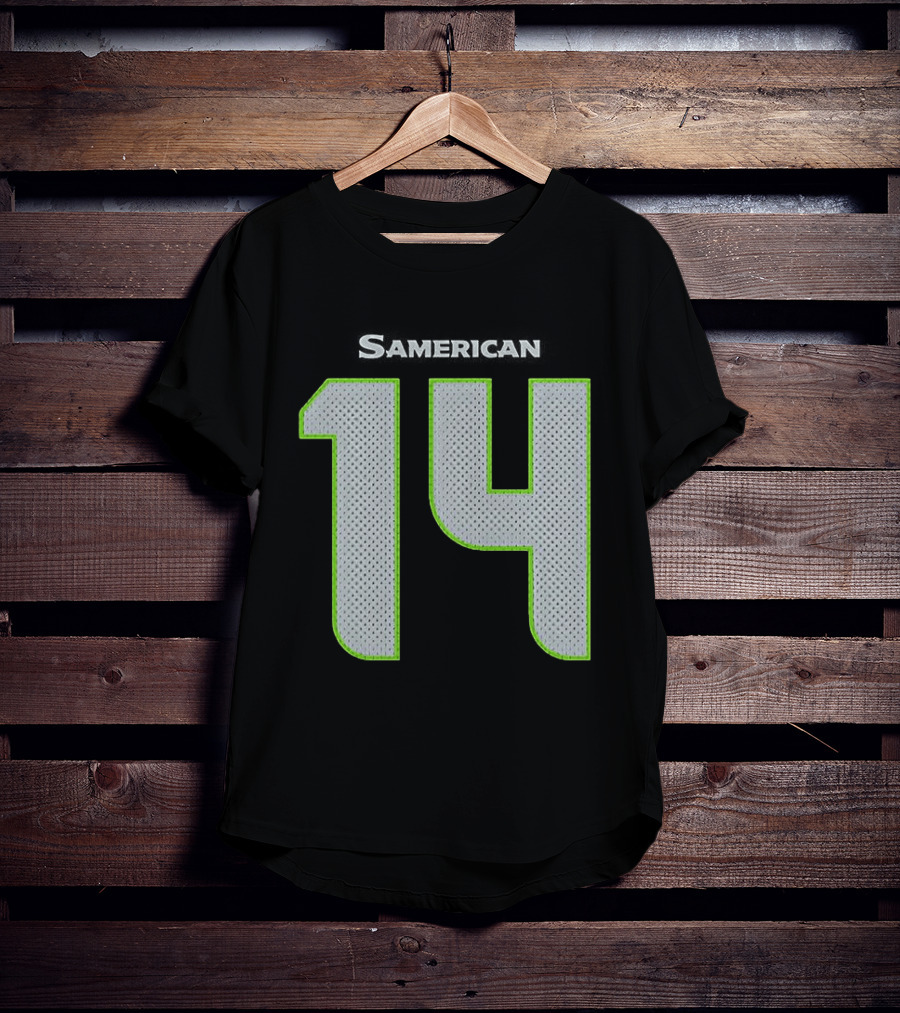 Seattle Seahawks Samerican 14 Jersey T-Shirt
