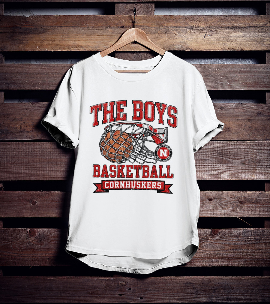 The Boys Basketball Cornhuskers N Iconic Hoop T-Shirt
