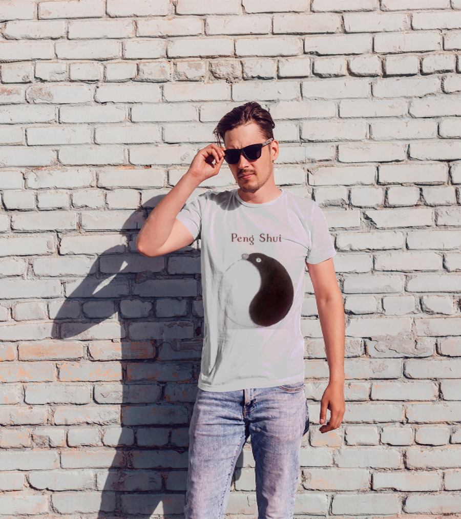 Peng Shui Yin Yang Symbol Smoke T-Shirt