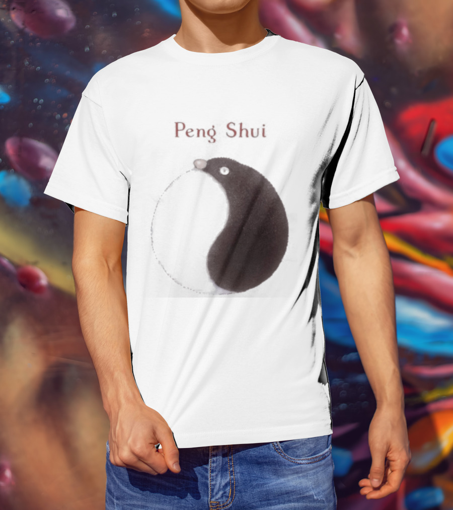 Peng Shui Yin Yang Symbol Smoke T-Shirt