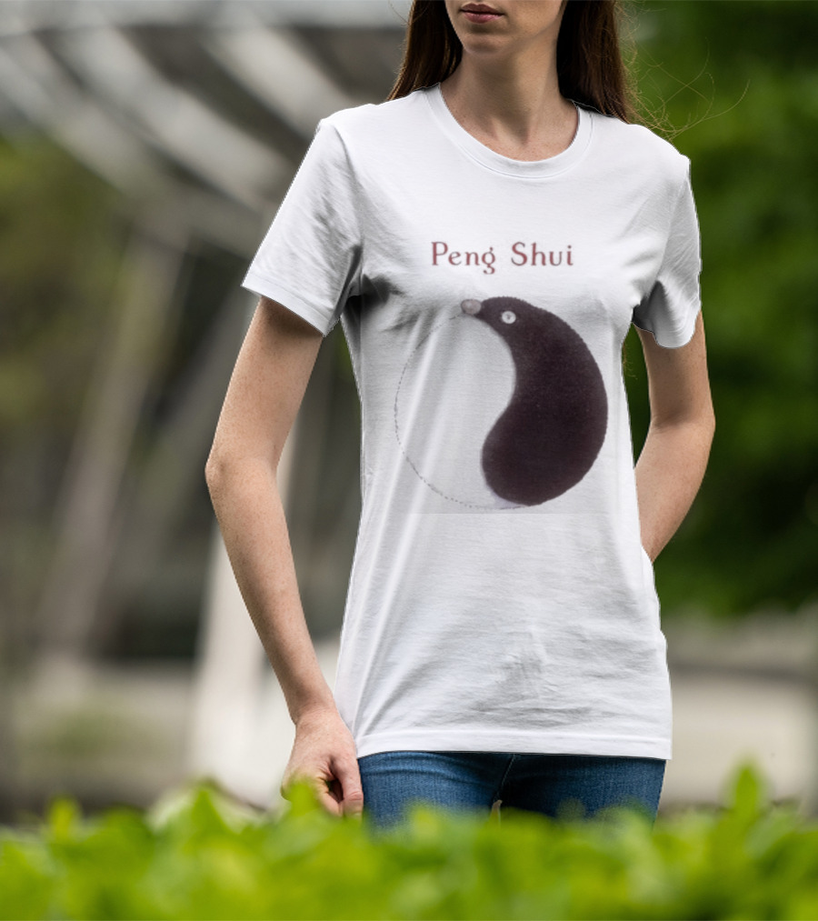 Peng Shui Yin Yang Symbol Smoke T-Shirt