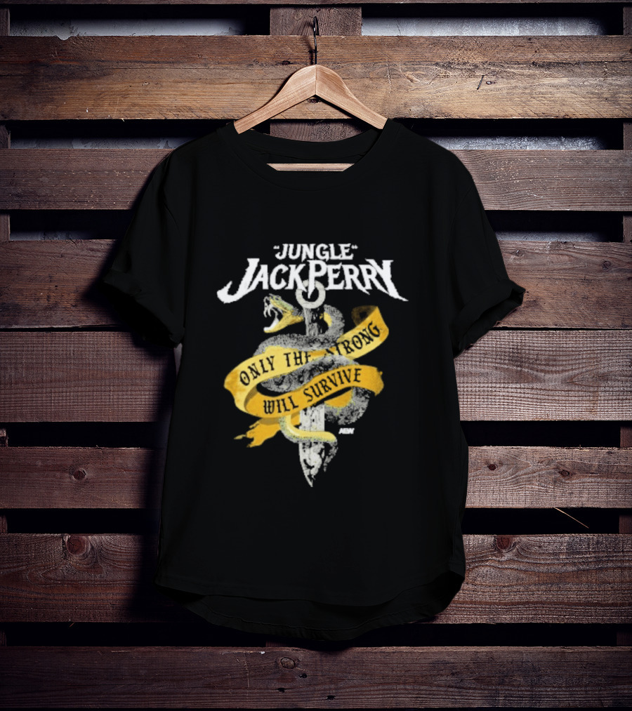 Jungle Jack Perry Only The Strong Will Survive Snake And Sword T-Shirt