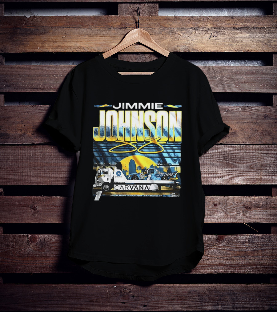 Jimmie Johnson Carvana San Diego Navy Base Coronado 48 Racing Truck T-Shirt