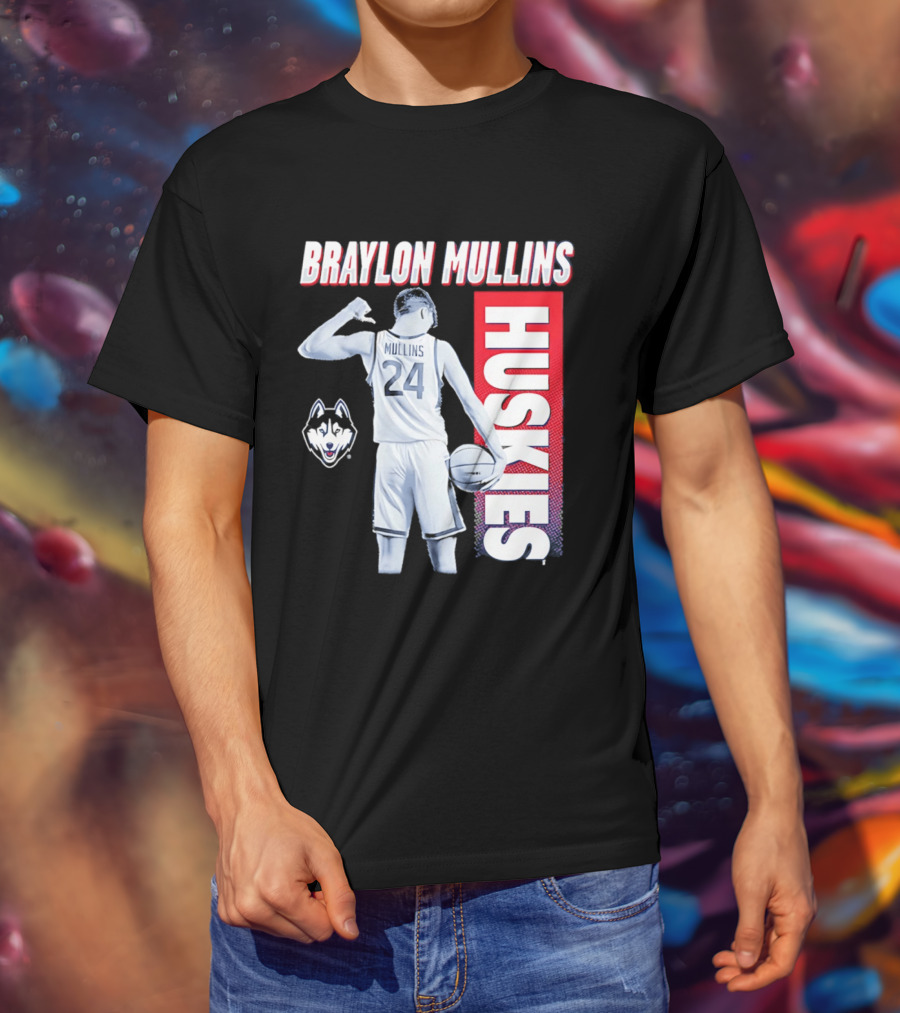 Braylon Mullins UConn Huskies Basketball 24 T-Shirt