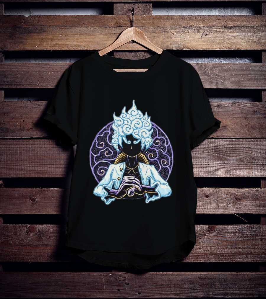 Luffy 5 One Piece Anime Gear Fifth White Hair Transformation T-Shirt