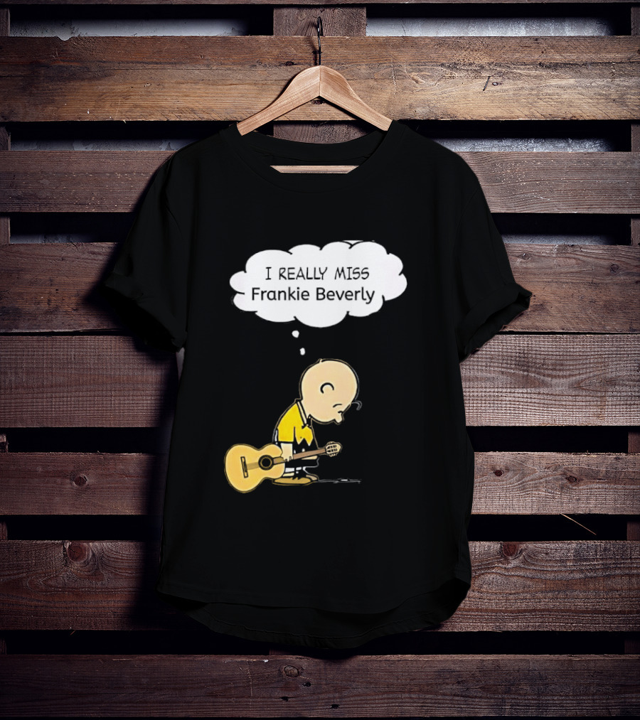 Charlie Brown I Really Miss Frankie Beverly Guitar Player T-Shirt