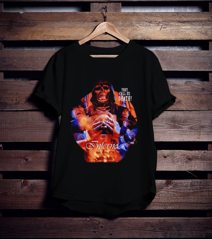 Dario Argento's Inferno They Call Us Death Horror Movie Collage T-Shirt