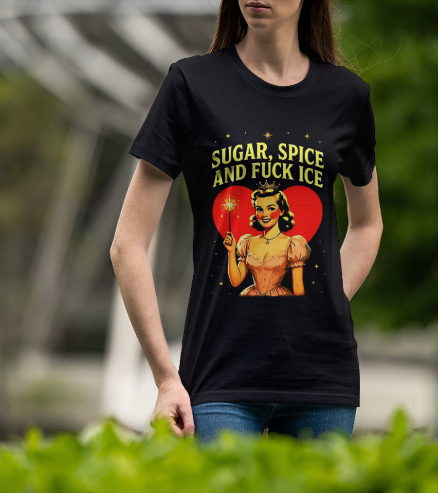 Sugar Spice And Fuck ICE Fairy Heart Caricature T-Shirt