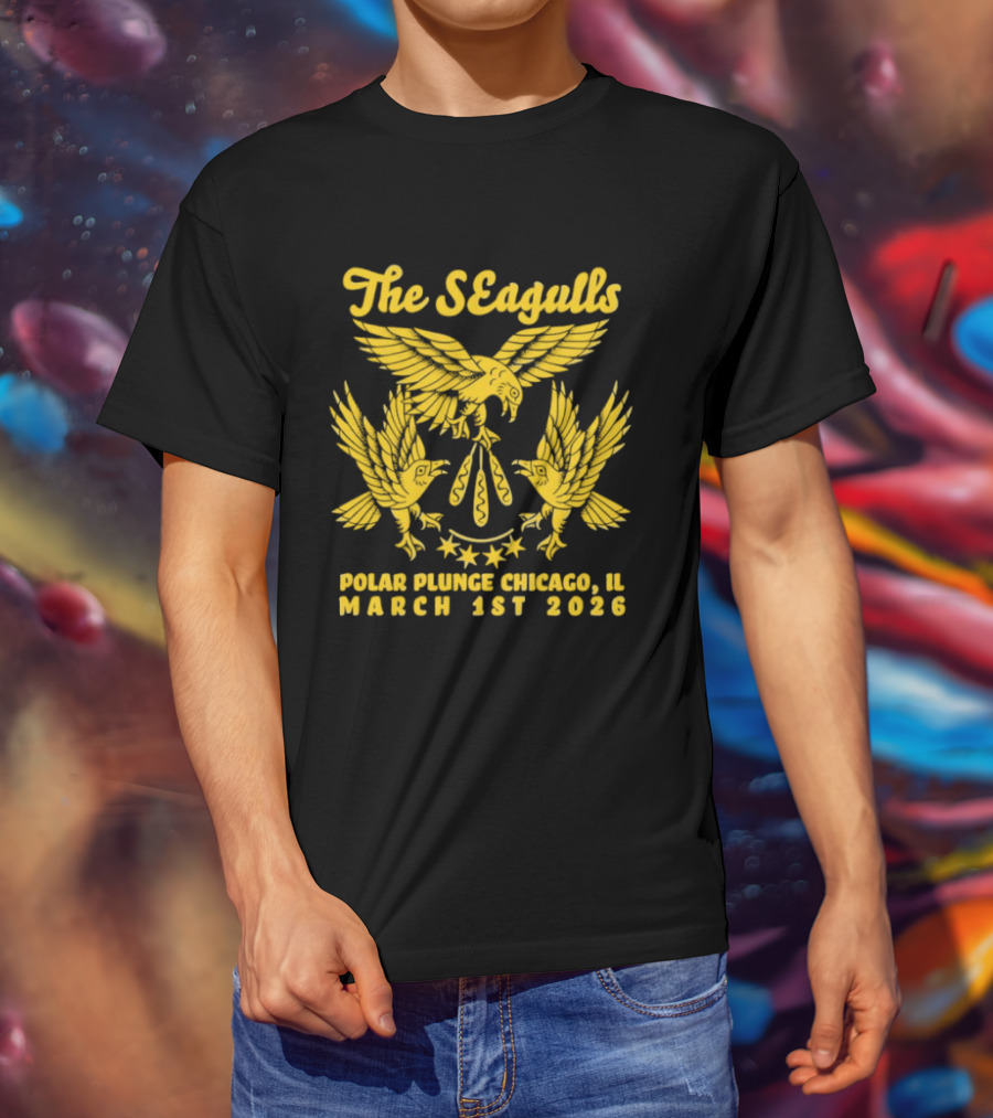 The Seagulls Polar Plunge Chicago IL March 1st 2026 Event T-Shirt