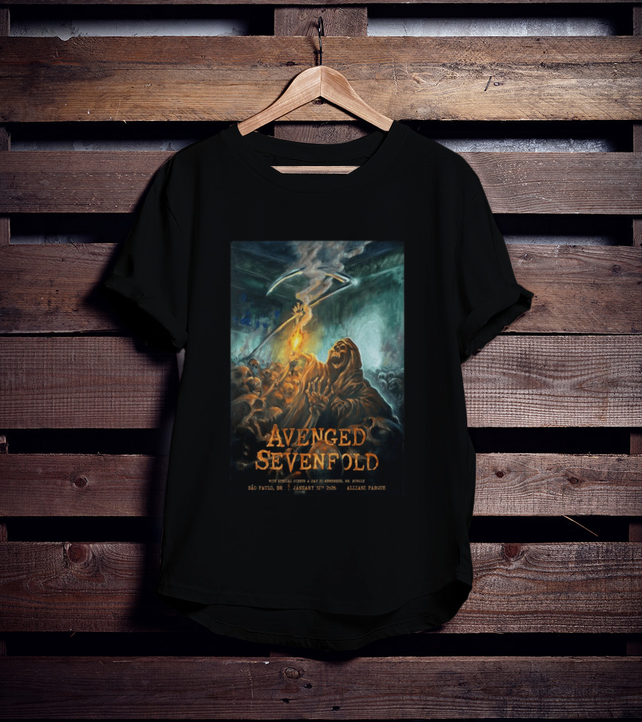 Avenged Sevenfold São Paulo January 31 2026 Allianz Parque Event T-Shirt