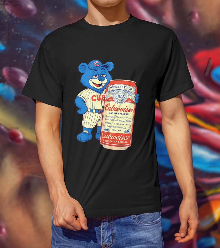 Cubs Wrigley Field Cubweiser King Of Baseball 1914 Bear Fans T-Shirt