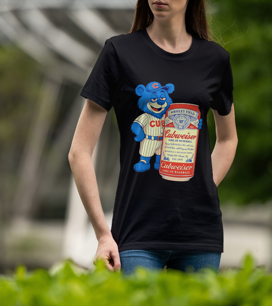 Cubs Wrigley Field Cubweiser King Of Baseball 1914 Bear Fans T-Shirt