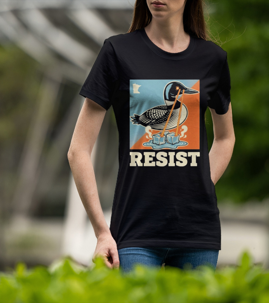 Resist Minneapolis Loon Ice Protest Minnesota T-Shirt