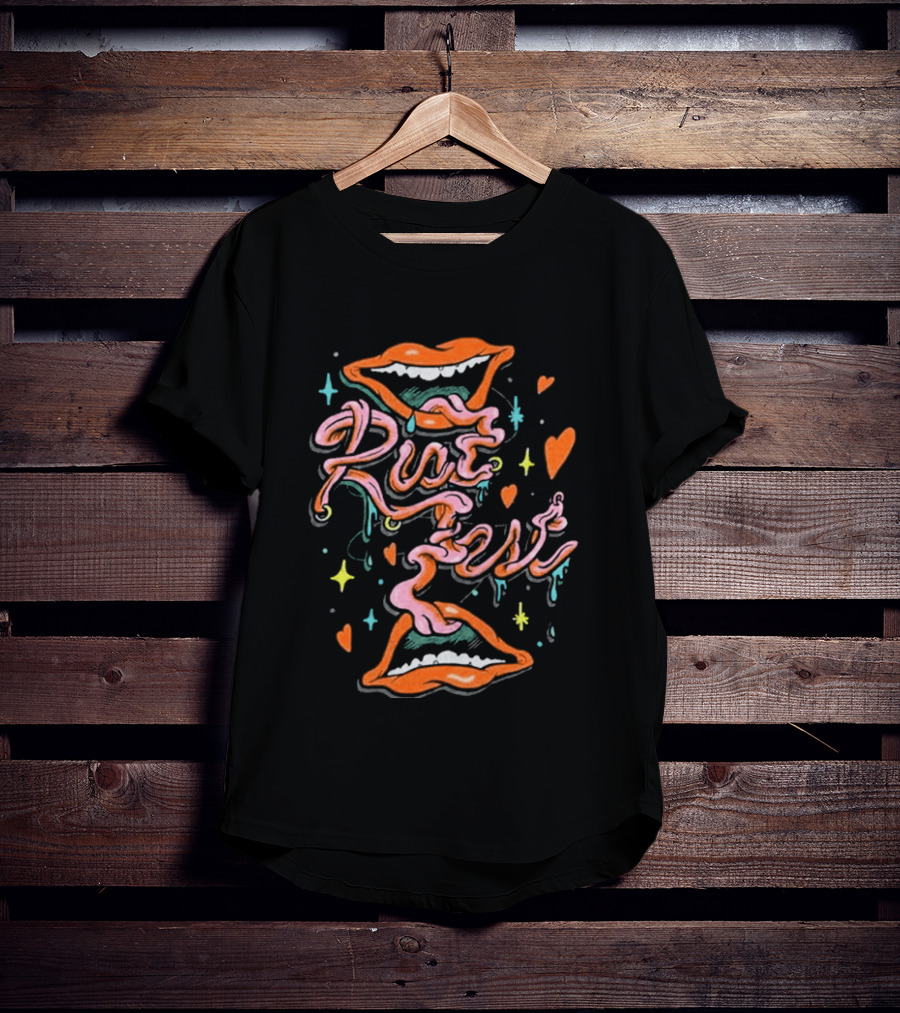 Riot Fest 2026 Valentine's Day Lips And Hearts T-Shirt