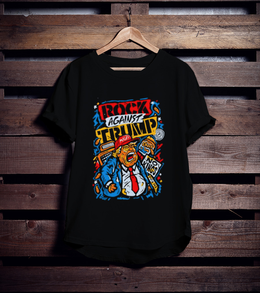 Rock Against Trump MAGA No Kings T-Shirt