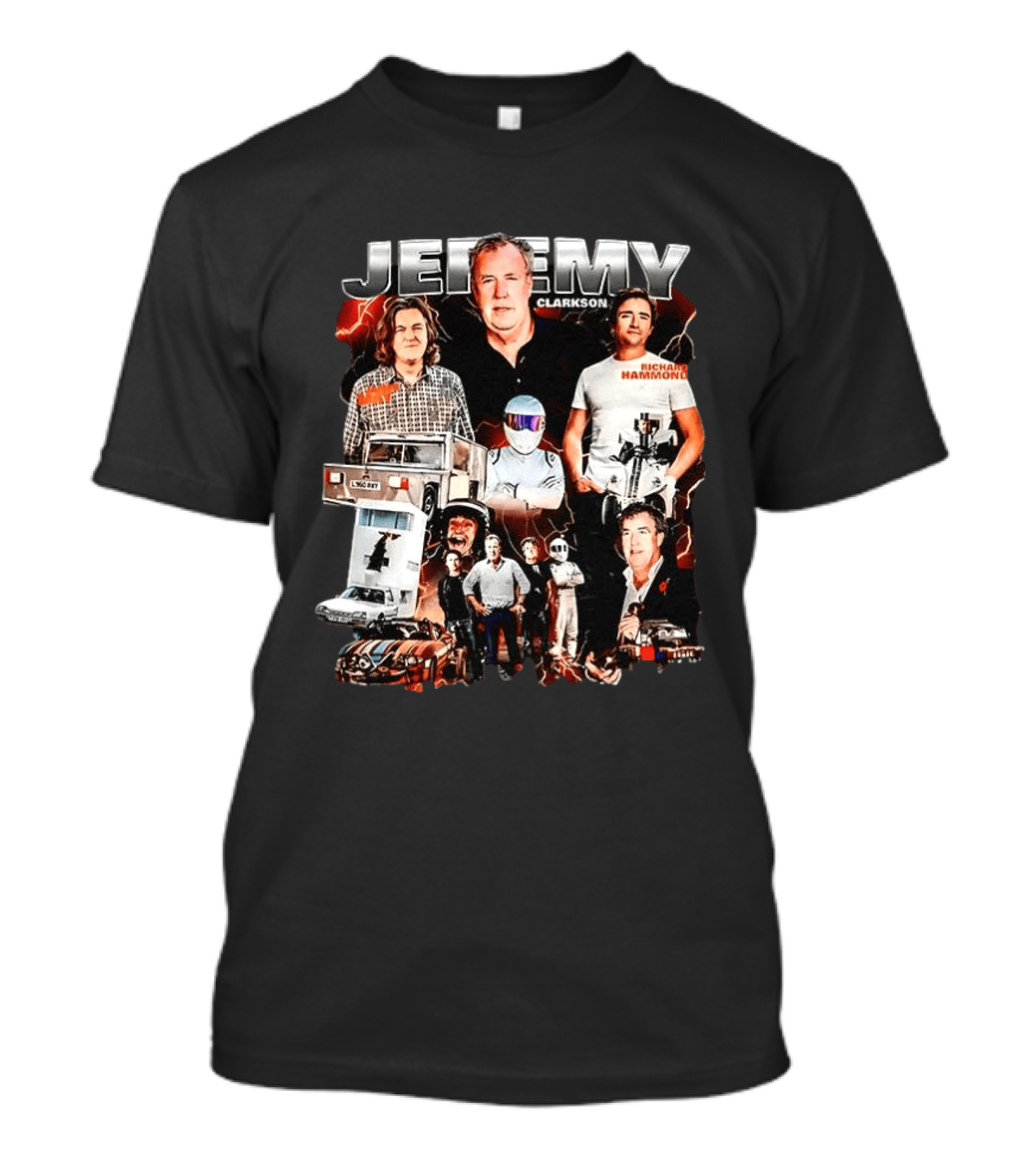 Jeremy Clarkson Richard Hammond Stig Top Gear Inspired Former Presenters T-Shirt