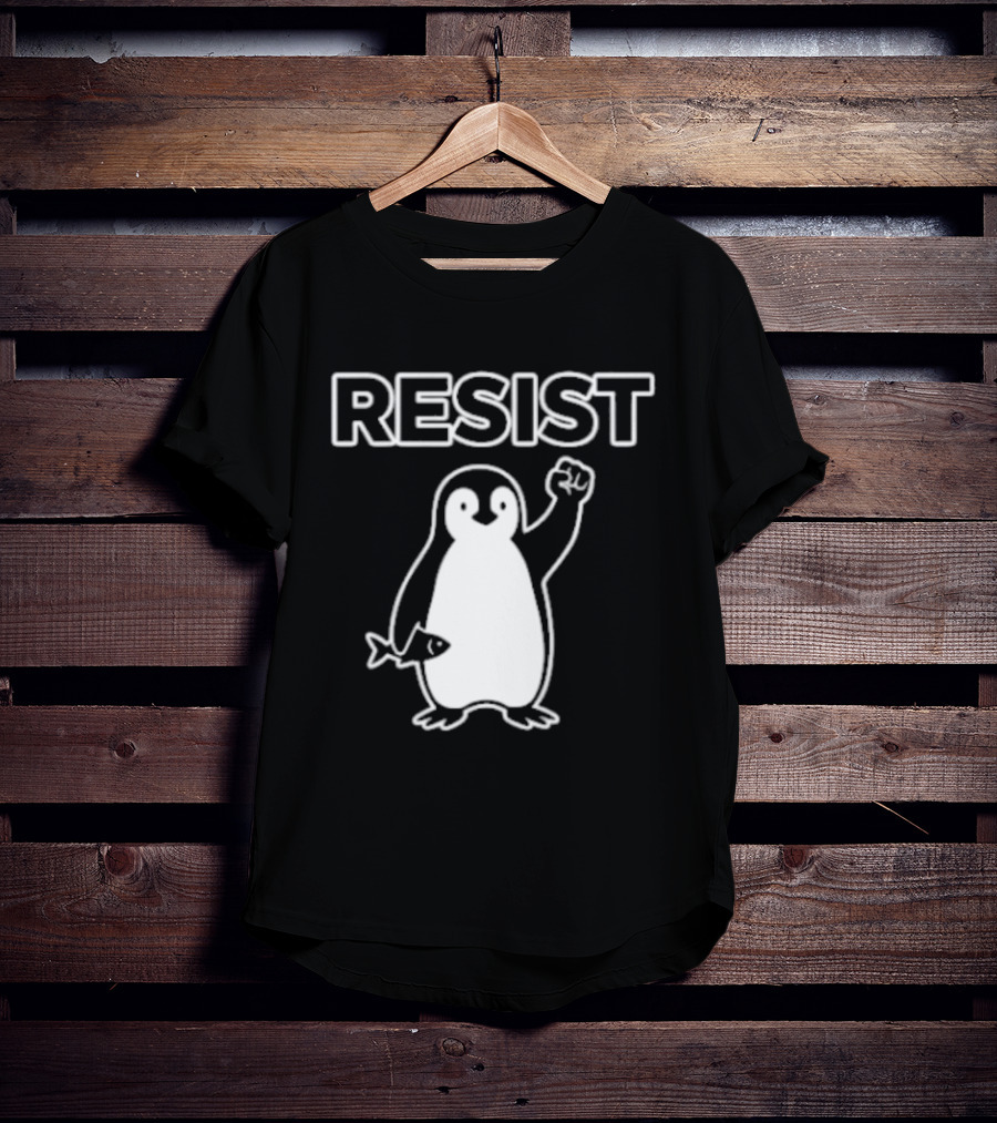 Penguin Resist Fist Fish Minnesota T-Shirt