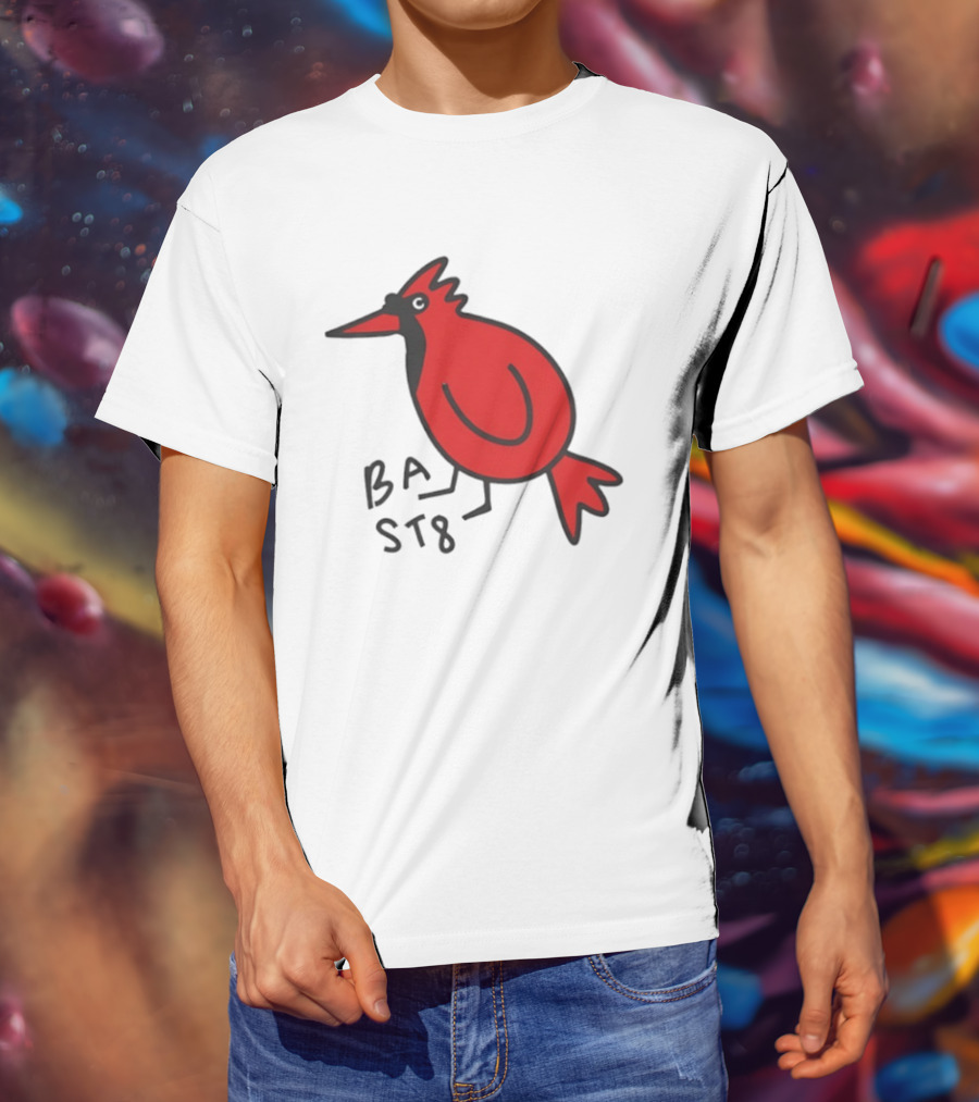 Ball State Cardinal Bird Doodle BSU Football T-Shirt