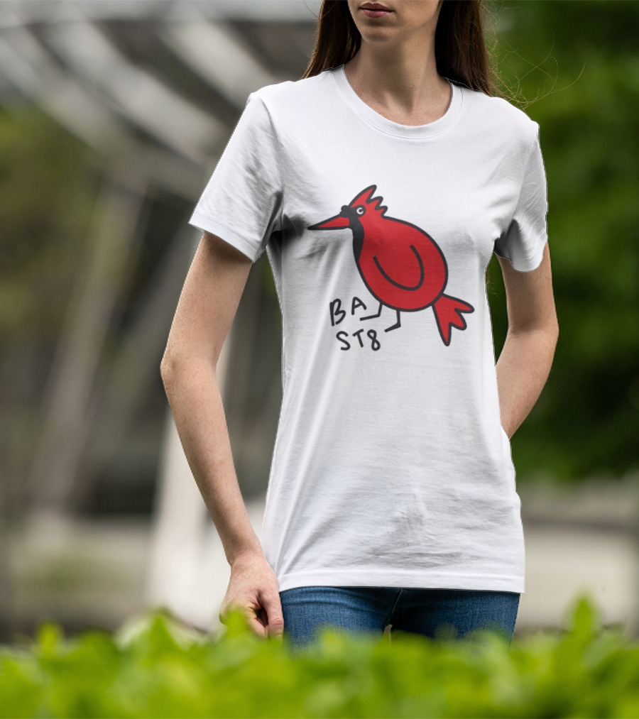 Ball State Cardinal Bird Doodle BSU Football T-Shirt