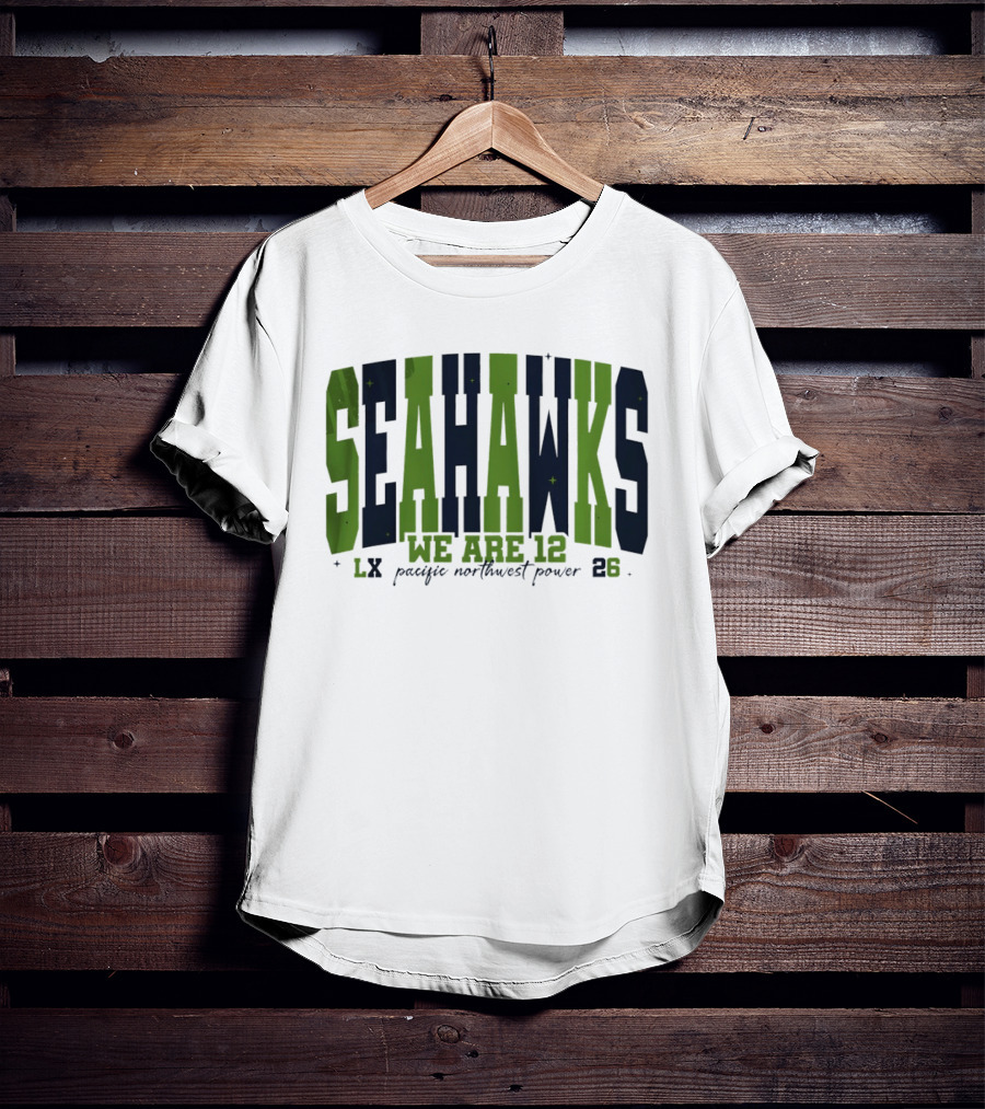 Seattle Seahawks We Are 12 Pacific Northwest Power 12th Man Fan Spirit 23 T-Shirt