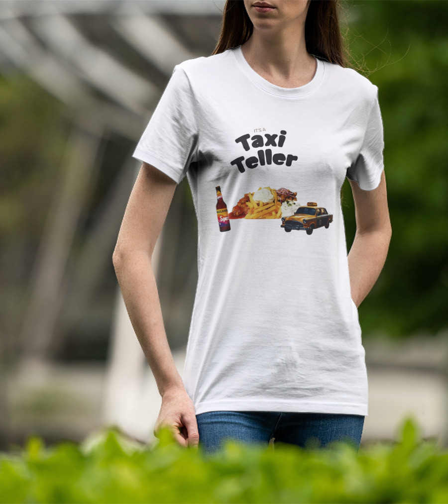 Kebab Fries Taxi Teller With Paulaner Spezi Car T-Shirt