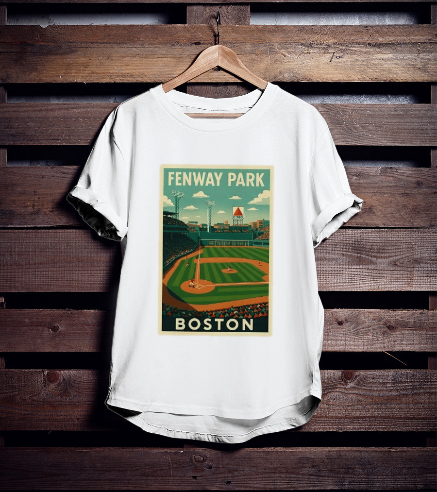 Boston Red Sox Fenway Park Stadium CITGO Sign Baseball Boston T-Shirt