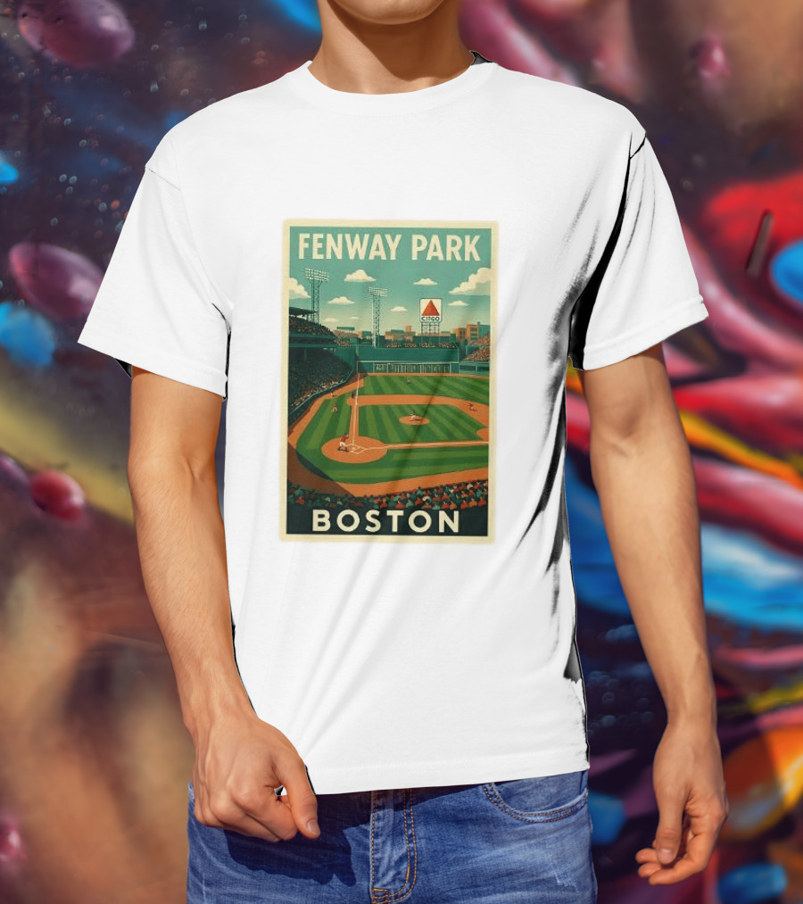 Boston Red Sox Fenway Park Stadium CITGO Sign Baseball Boston T-Shirt