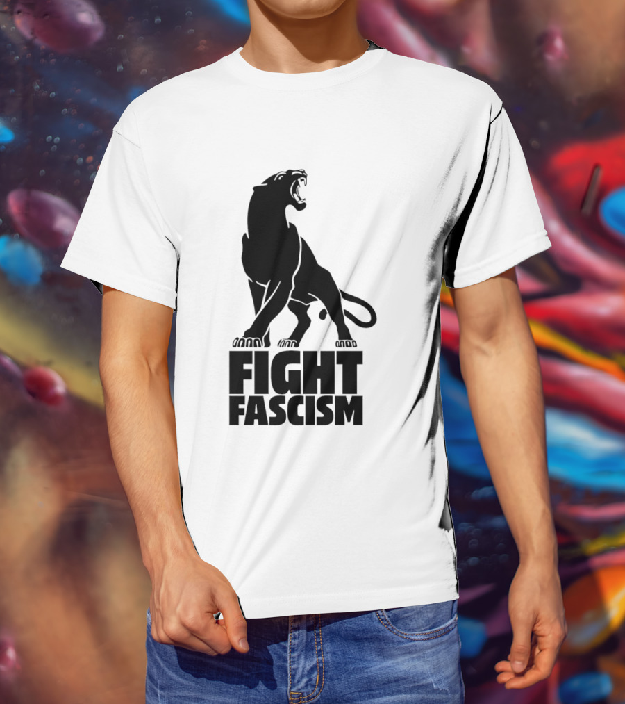 Fight Fascism Panther Roar Black Power Movement T-Shirt