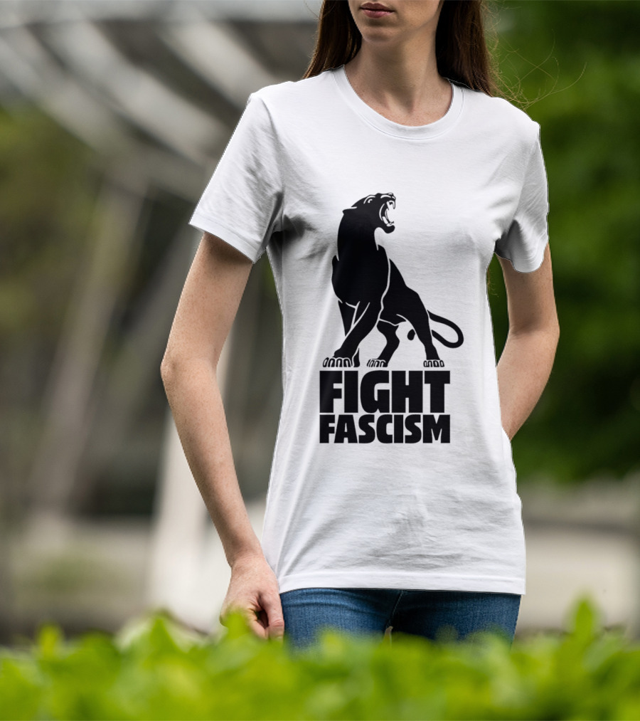 Fight Fascism Panther Roar Black Power Movement T-Shirt