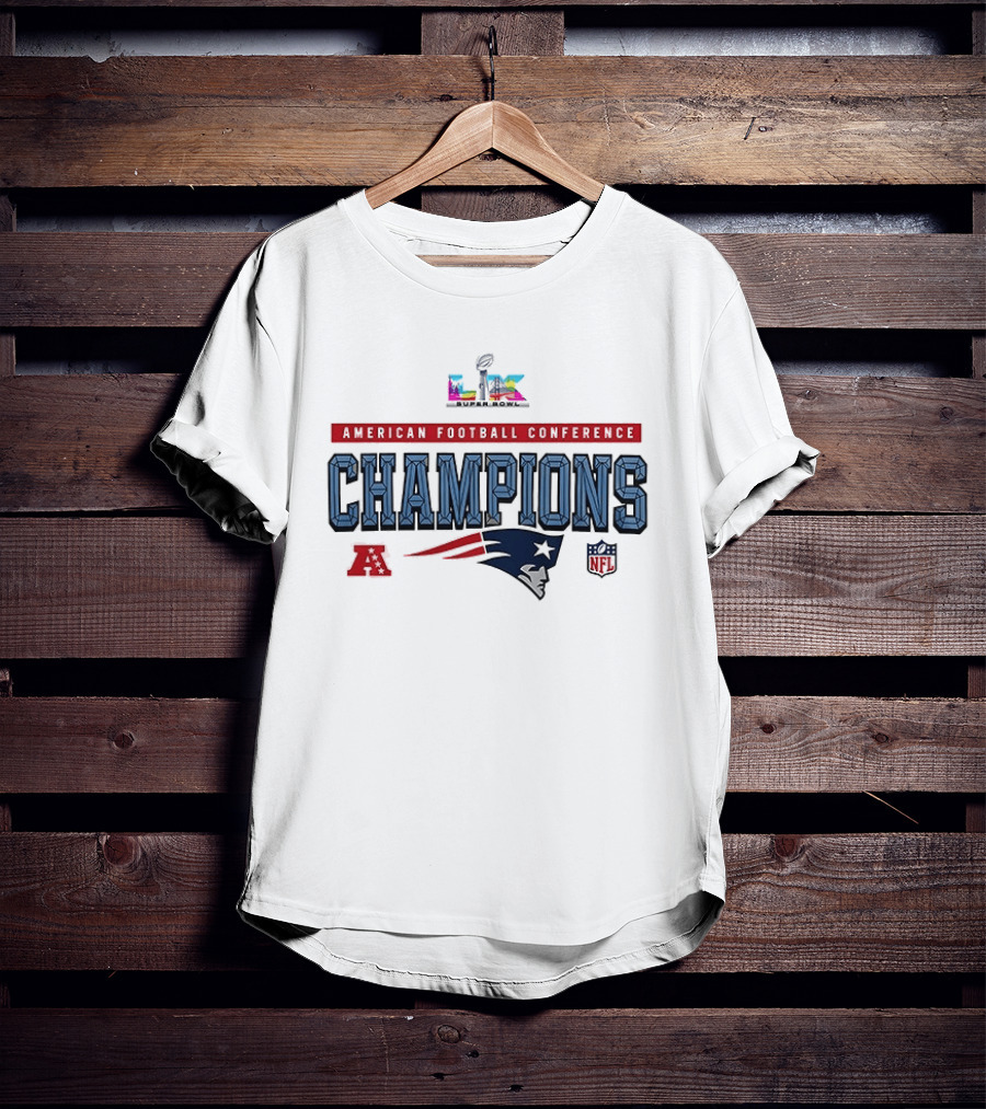New England Patriots Super Bowl XLIX American Football Conference Champions T-Shirt
