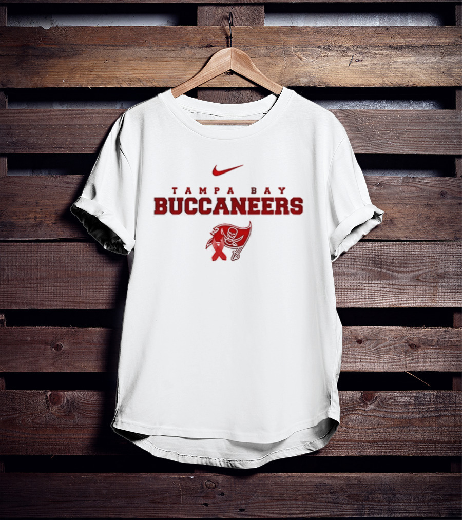 Tampa Bay Buccaneers February Red Wear American Heart Month Nike T-Shirt