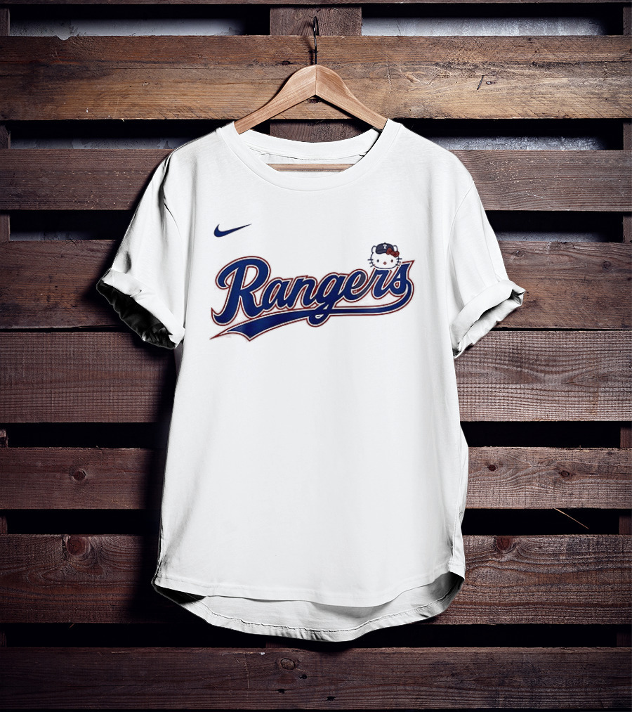 Texas Rangers Hello Kitty Collaboration Nike Rangers T-Shirt