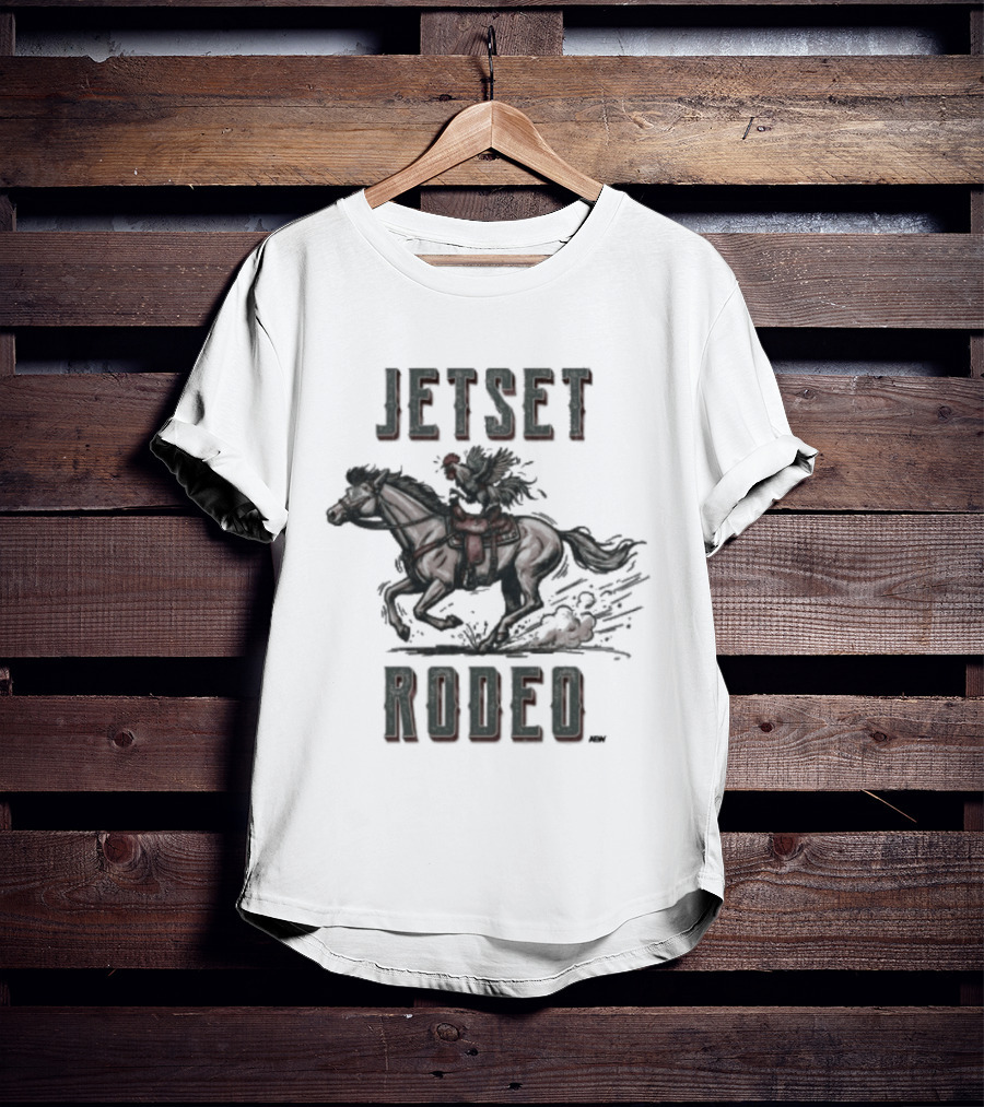Jetset Rodeo Ride It Cowboy Horse Adventure T-Shirt