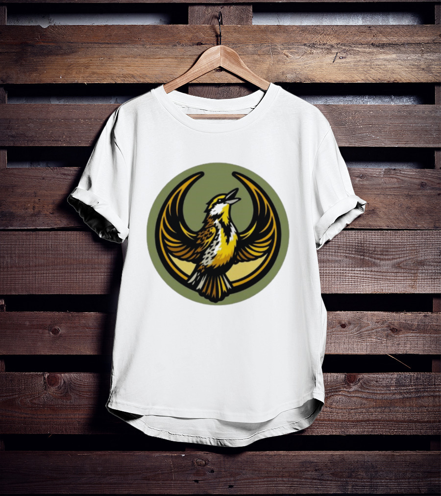 Western Meadowlark Rebel Alliance Icon Star Wars Symbol Bird Motif T-Shirt
