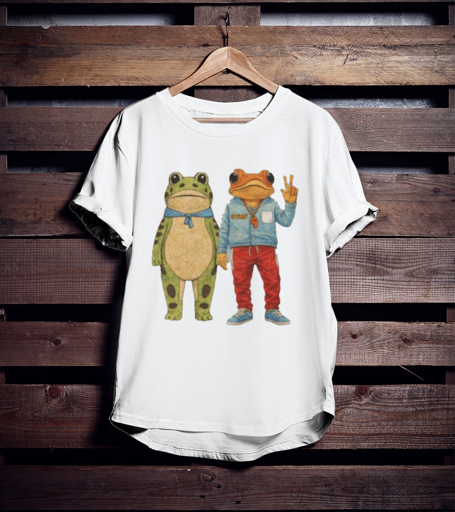 Sapo Concho Portland Frog Amigos Anti ICE Vibrant Cartoon T-Shirt