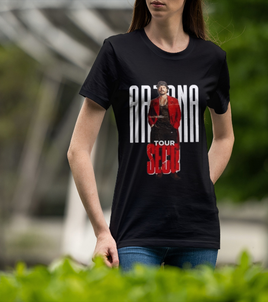 Arjona SECO Tour 2026 Red Jacket Black Hat T-Shirt