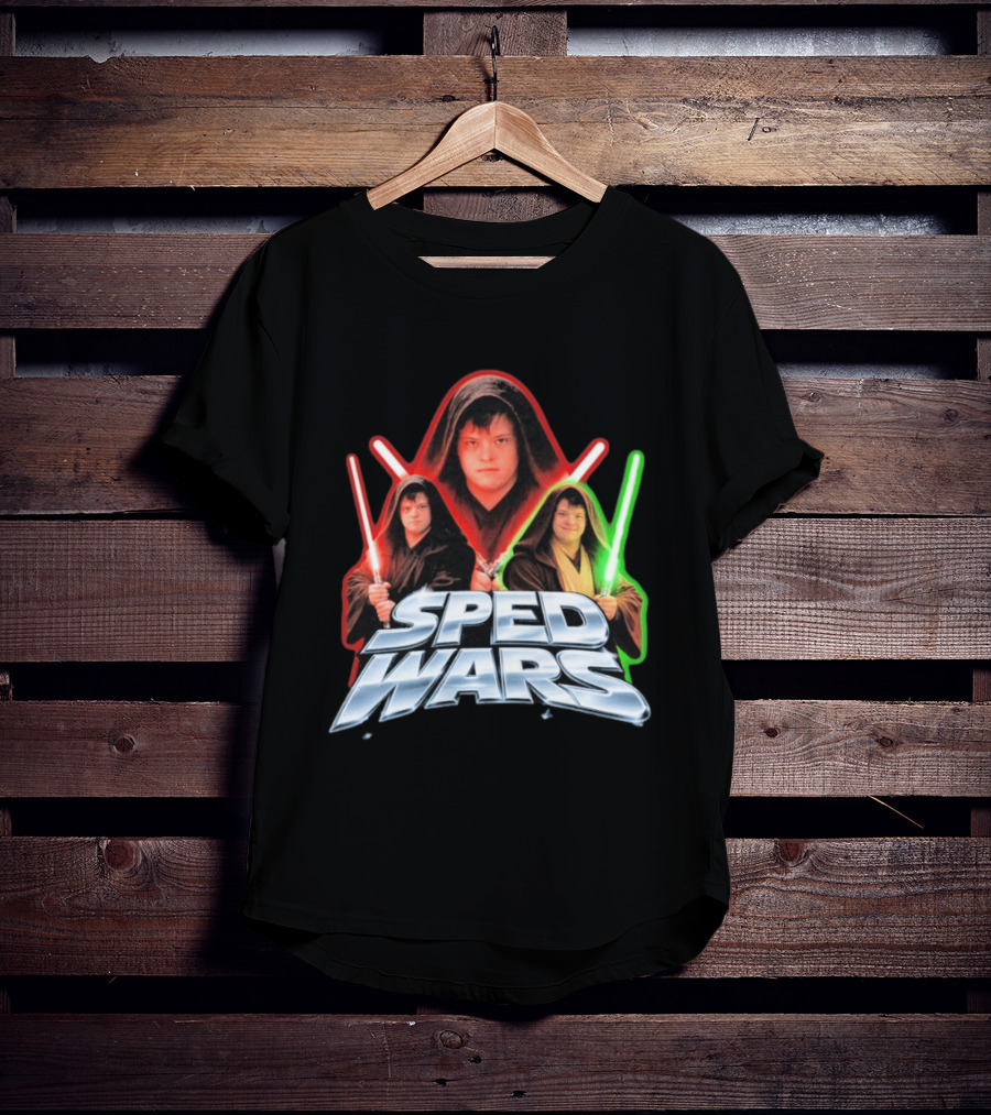 SPED WARS Lightsaber Down Syndrome Jedi T-Shirt
