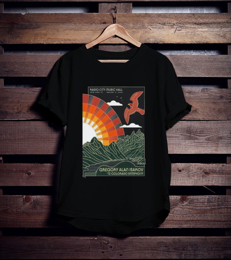 Gregory Alan Isakov With Colorado Symphony Radio City Music Hall January 31 2026 T-Shirt