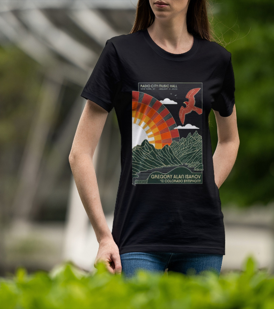 Gregory Alan Isakov With Colorado Symphony Radio City Music Hall January 31 2026 T-Shirt