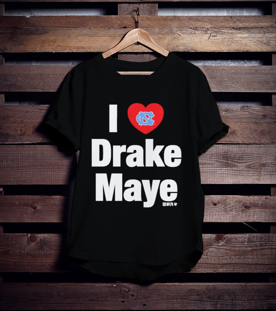 North Carolina Tar Heels I Heart Drake Maye UNC T-Shirt